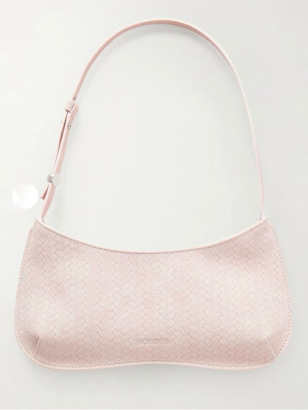 JACQUEMUS 
Le Bisou Sue Zip Handbag - Light Pink 410